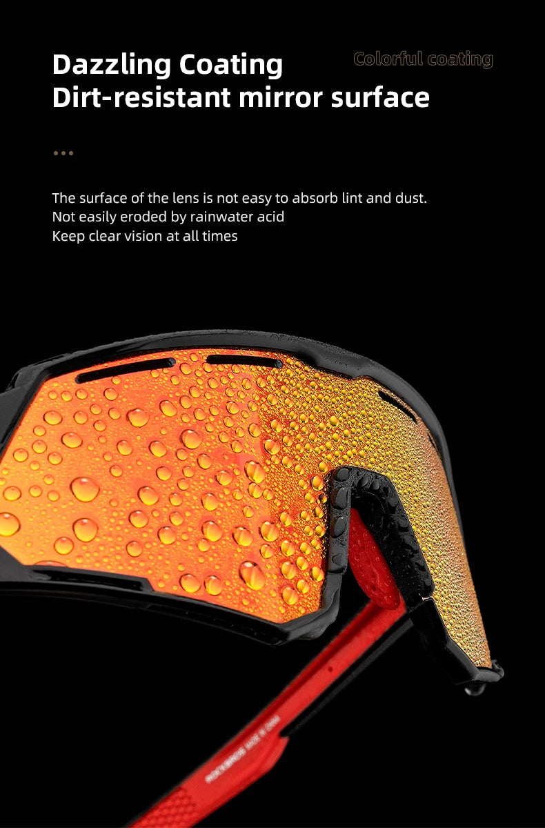 ROCKBROS Bicycle Glasses TAC Polarized Ultra-light Removeable Frame Non-slip Comfortable Bicycle Sunglasses Cycling Equipment