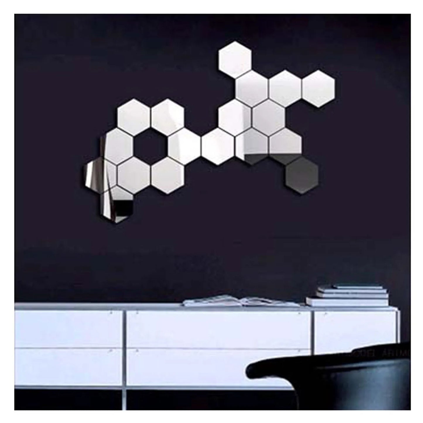 Hexagon Mirror Environmental Protection Acrylic Wall Sticker Background Wall Decoration Mirror Sticker home decor Accessories