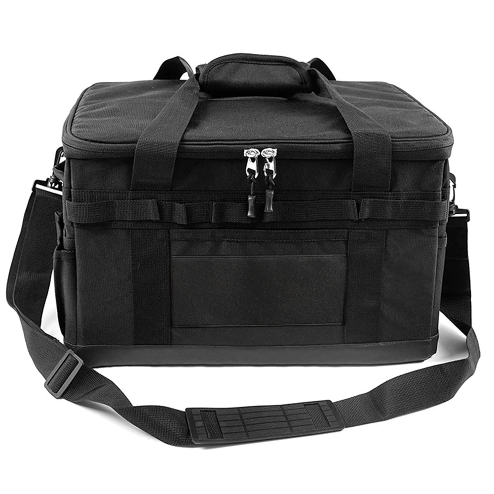 30L Camping Cooking Utensil Organizer Large Capacity Car Trunk Storage Bag Detachable Multifunctional Camping Stove Storage Case