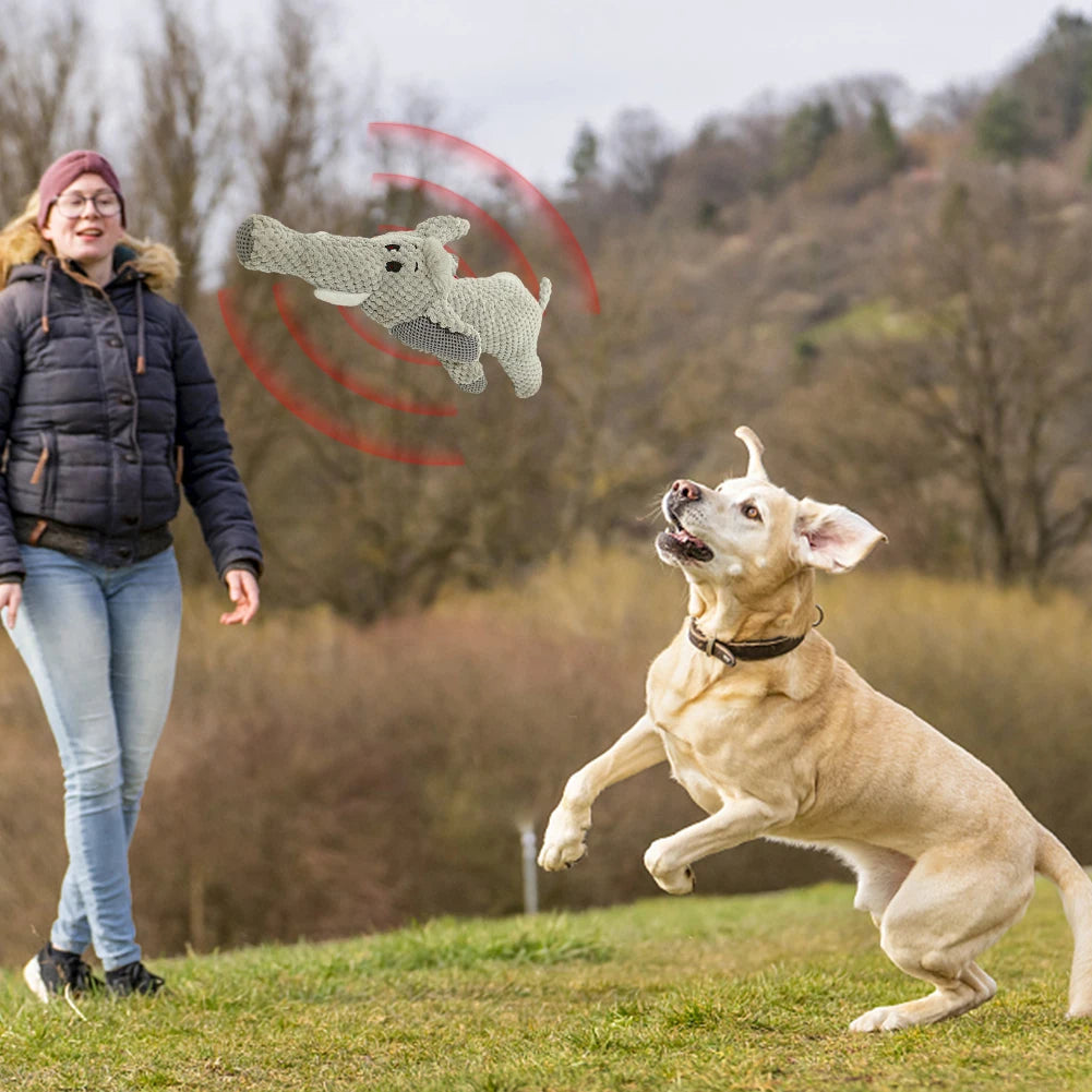 Pet Dog Toy Cute Plush Squeak Stuffed Toys Cartoon Puppy Dog Toy Puppy Teething Chewing Pet Dog Chew Squeak Toy Dog Accessories