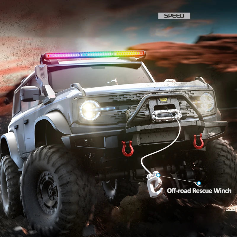 1/10 RC Crawler Upgrade HB Rc Model 4WD RTR with LED 2.4G Electric Remote Control Rock Off-road Vehicle for Adults US Shipping