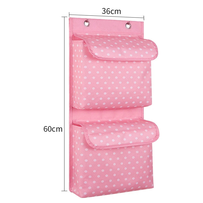 1PC Oxford Fabric Wall Door Hanging Bag Organizer Storage Pouches Wardrobe Closet Storage Bag Sundries Pouches