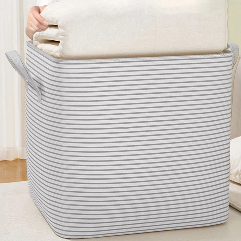 Extra Large Storage Bag Non-Woven Closet Clothes Organizer Breathable Clothing Quilt Storage Container for Home Bedroom