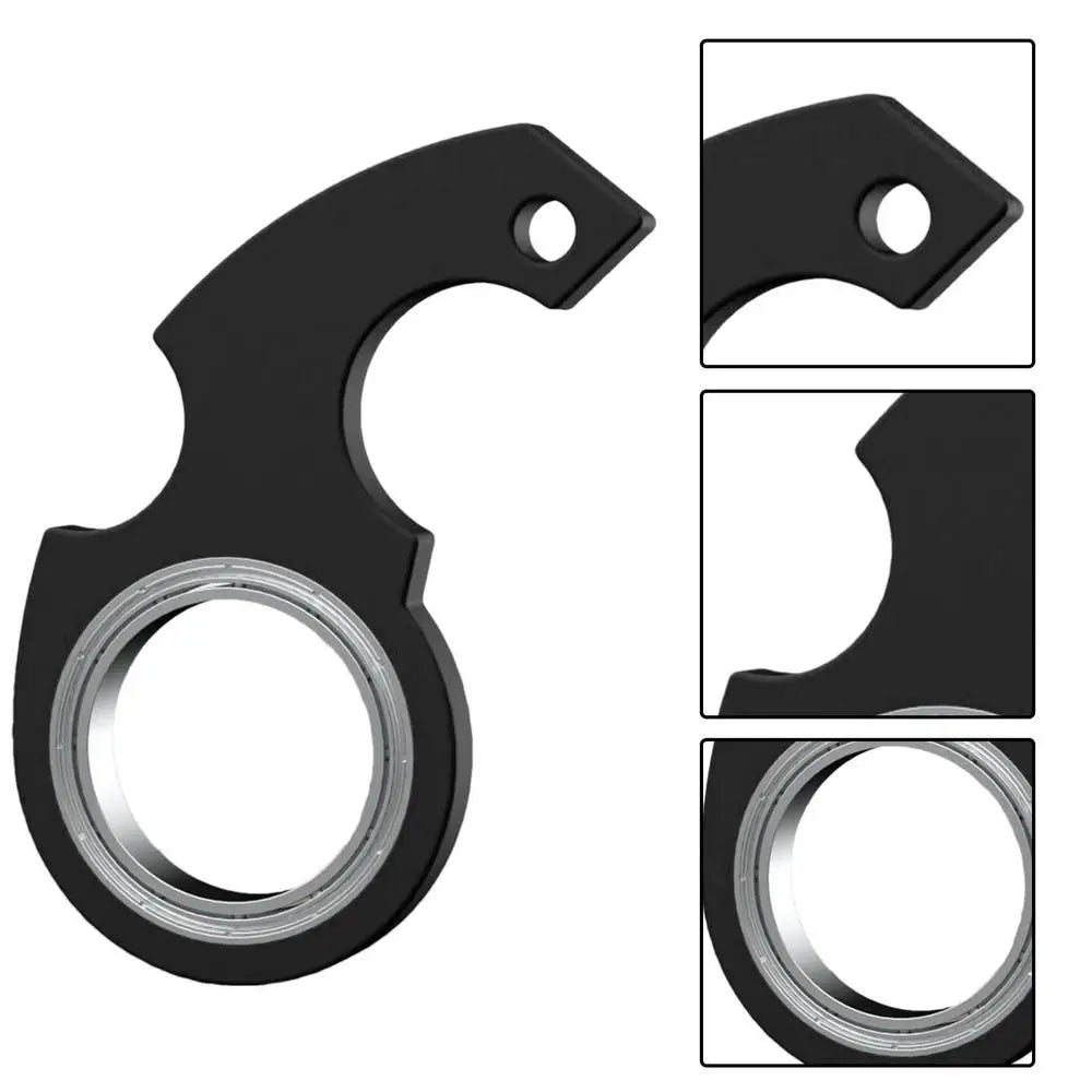 Creative Keychain Fidgets Spinner Anxiety Stress Relief Toy Revolve Cool Keyring Relieving Boredom Birthday Gift For Adults Kids