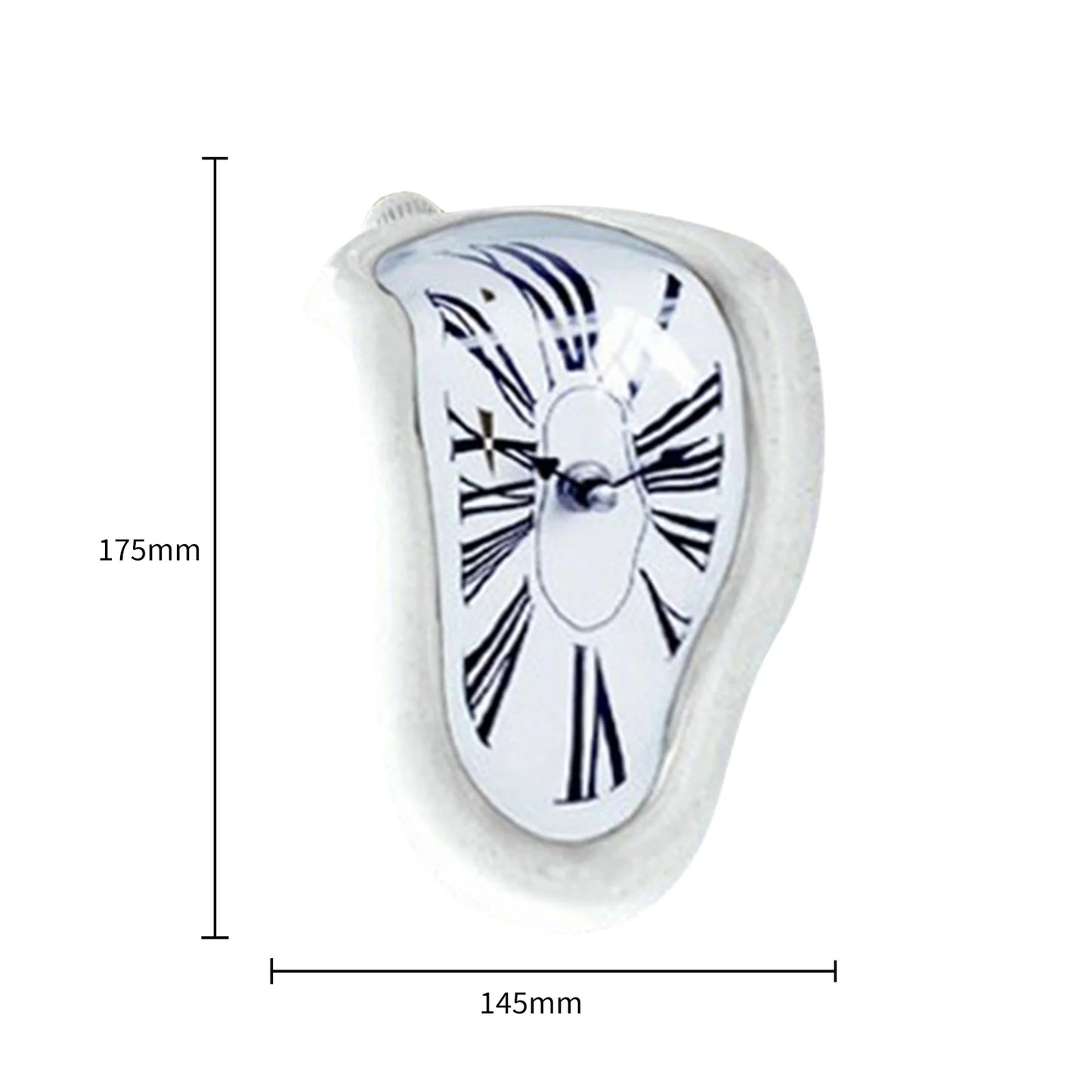 Melting Clock Surrealism Melting Clock Roman Number Vintage Melting Table Clock Exquisite Deformation Clock for Home Office