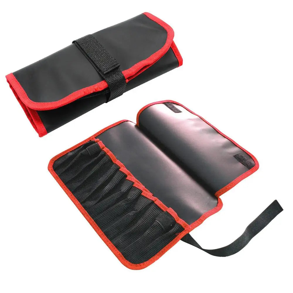 12 Slots Portabale Fishing Lure Spoon Bag Foldable Fishing Jig Bag Fishing Tackle Pocket Bag Organizer For Baits Hooks Lines
