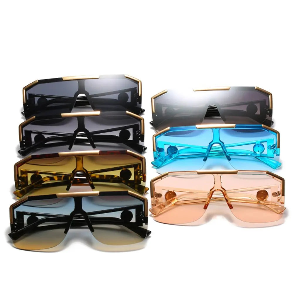 Luxury Big Square Sunglasses Women Brand Designer Retro Blue Sun Glasses for Female Oversized Black Shades UV400