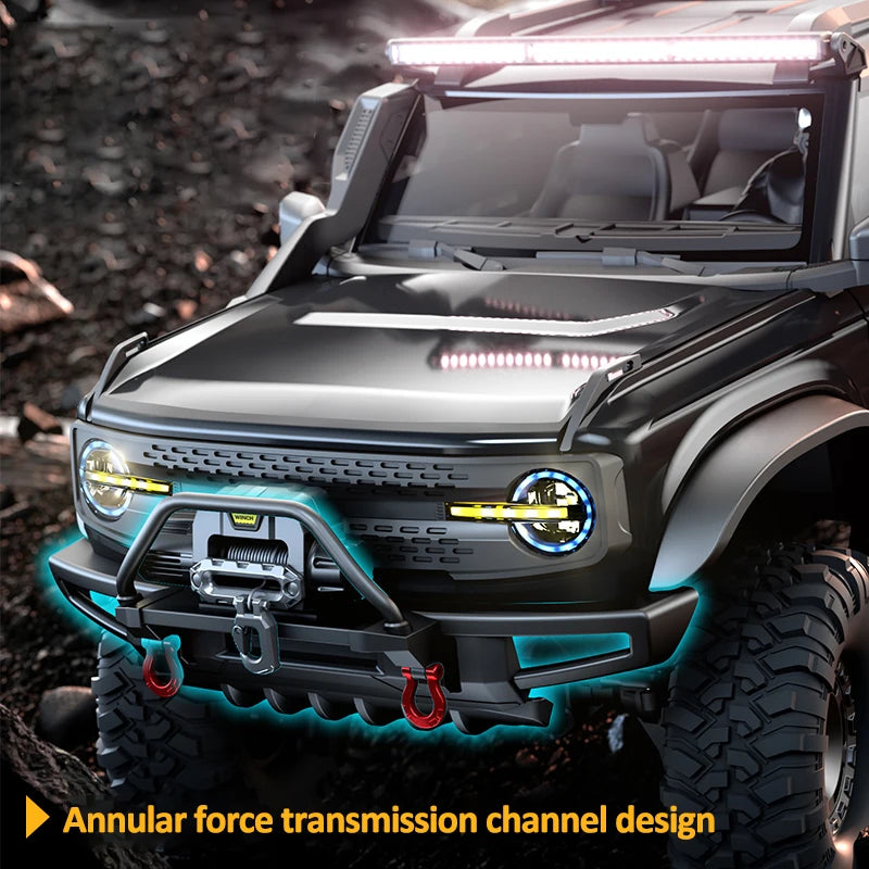 1/10 RC Crawler Upgrade HB Rc Model 4WD RTR with LED 2.4G Electric Remote Control Rock Off-road Vehicle for Adults US Shipping
