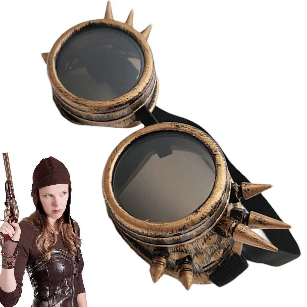 Vintage Fashion Sunglasses Victorian Gothic Cosplay Rivet Steampunk Goggles Glasses Welding Punk Goggles