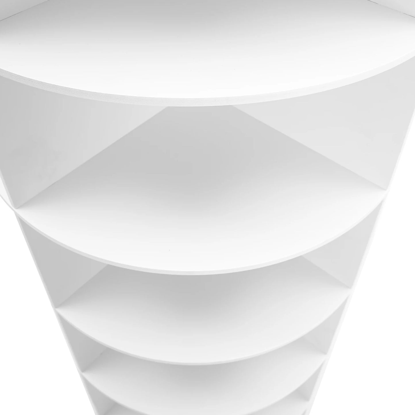 24 Pairs 6-Tier White Rotating Shoe Rack Free Standing Shoe Rack Shoe Organizer for Entrance Livingroom Bedroom Cloakroom