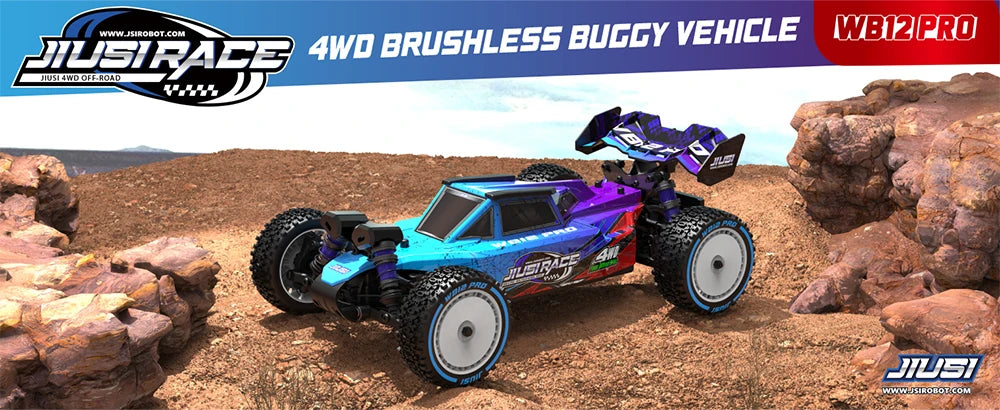 WB12 PRO 1/12 JIUSI Racing Car 80KM/H Brushless Remote Control Car High Speed Competitive Off-road 4WD RC Car Toys As Gift