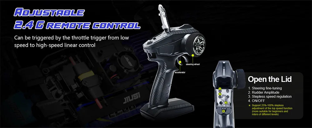 WB12 PRO 1/12 JIUSI Racing Car 80KM/H Brushless Remote Control Car High Speed Competitive Off-road 4WD RC Car Toys As Gift