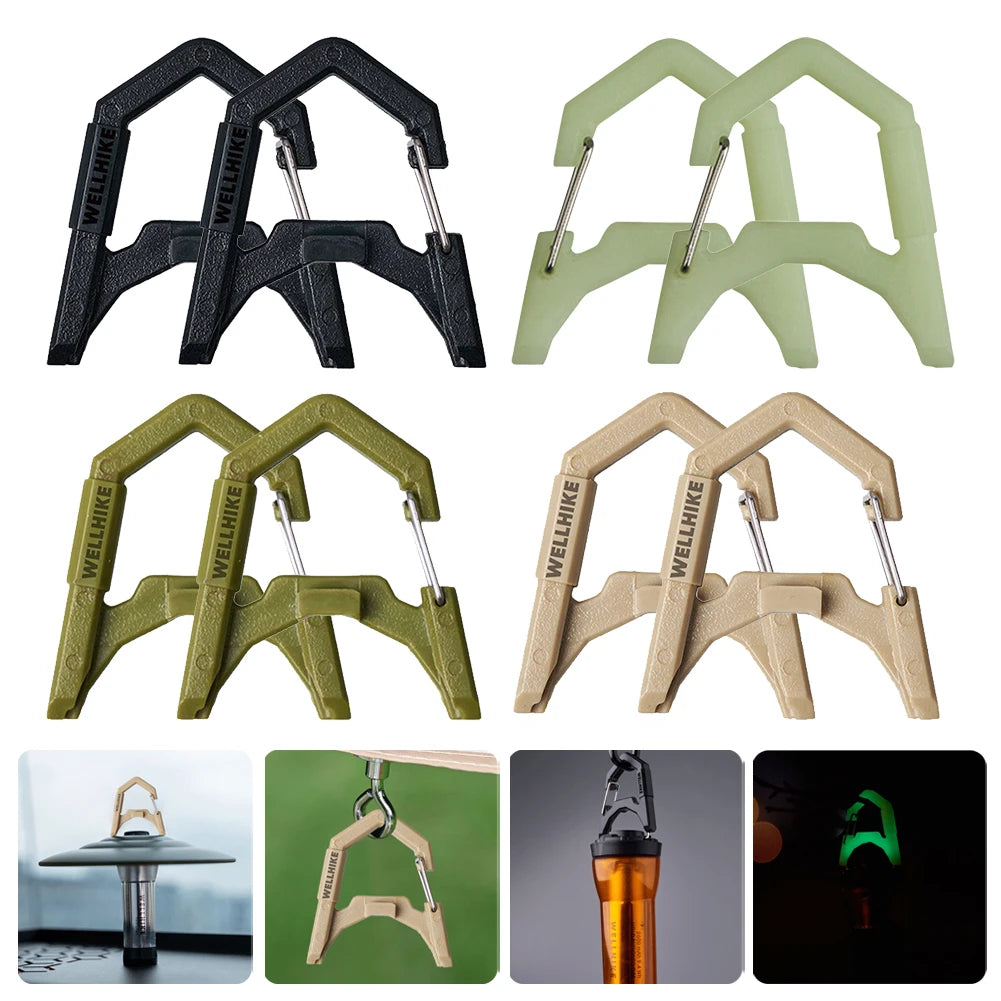 1/2pcs Tent Lamp Hanging Hook ABS GZ Light Hanger Camping Lantern Hanging Buckle for Outdoor Camping Fishing Camping Light Hook