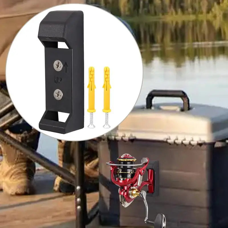 Fishing Reel Holder Wall Mount Reel Storage Rack Display Stand With Screws Fishing Accessories Fish Gear Equipment Home Garage