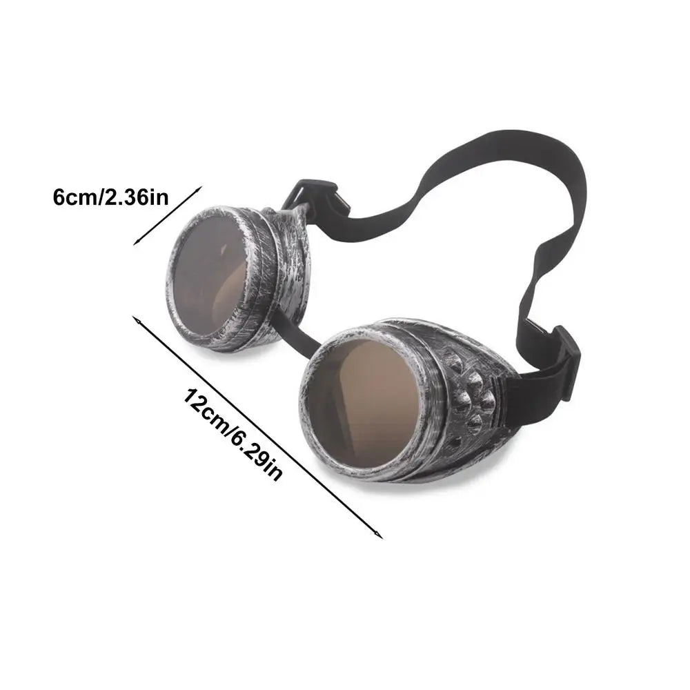 Vintage Fashion Sunglasses Victorian Gothic Cosplay Rivet Steampunk Goggles Glasses Welding Punk Goggles