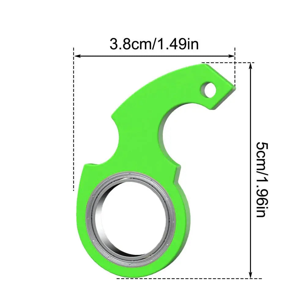 Creative Keychain Fidgets Spinner Anxiety Stress Relief Toy Revolve Cool Keyring Relieving Boredom Birthday Gift For Adults Kids