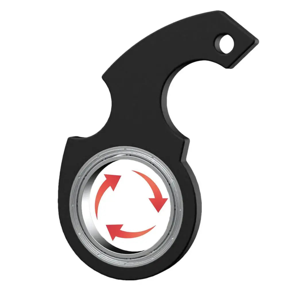 Creative Keychain Fidgets Spinner Anxiety Stress Relief Toy Revolve Cool Keyring Relieving Boredom Birthday Gift For Adults Kids