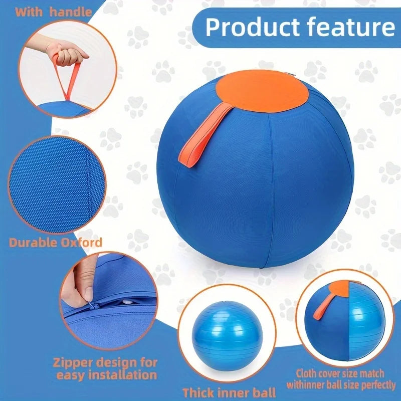 Inflatable Big Ball: Anti - Boredom Dog Toy for Golden Retrievers and More
