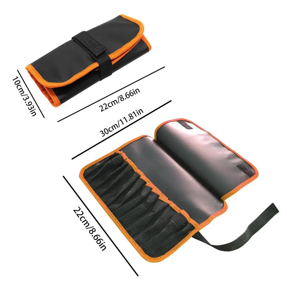 12 Slots Portabale Fishing Lure Spoon Bag Foldable Fishing Jig Bag Fishing Tackle Pocket Bag Organizer For Baits Hooks Lines