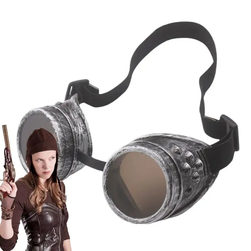 Vintage Fashion Sunglasses Victorian Gothic Cosplay Rivet Steampunk Goggles Glasses Welding Punk Goggles