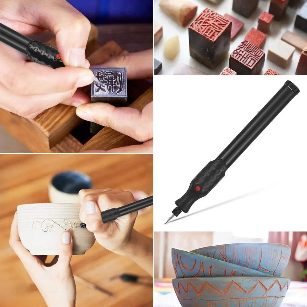 Metal Engraver Pen Small Engraving Machine Small Beginner Friendly Cordless Rotary Tool Battery-Operated For Woodworking