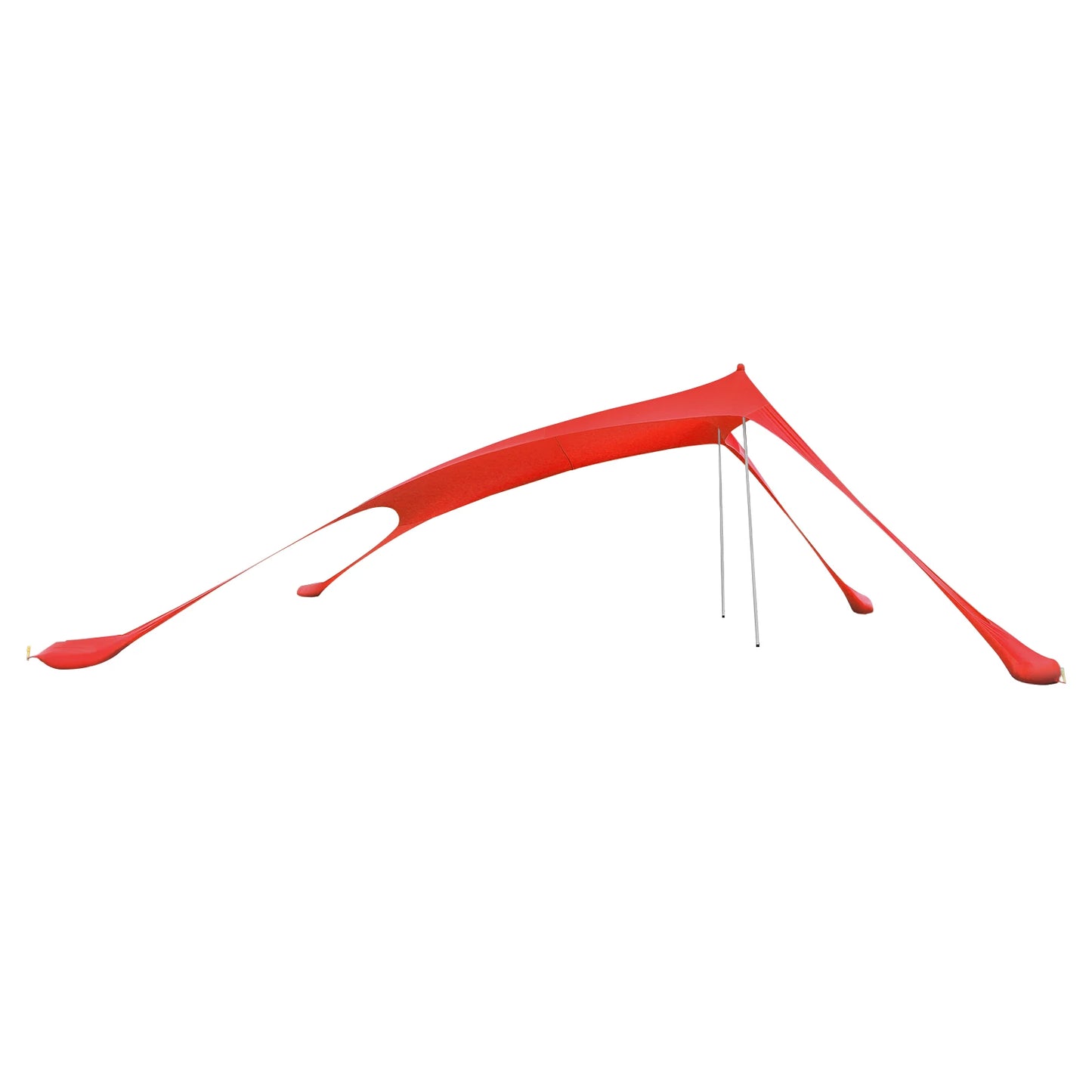 Red 2m * 1.6m Beach Elastic Sunshade Outdoor Tent for Beach Camping For 2-3 People For Beach Camping Fishing Backyard Picnic