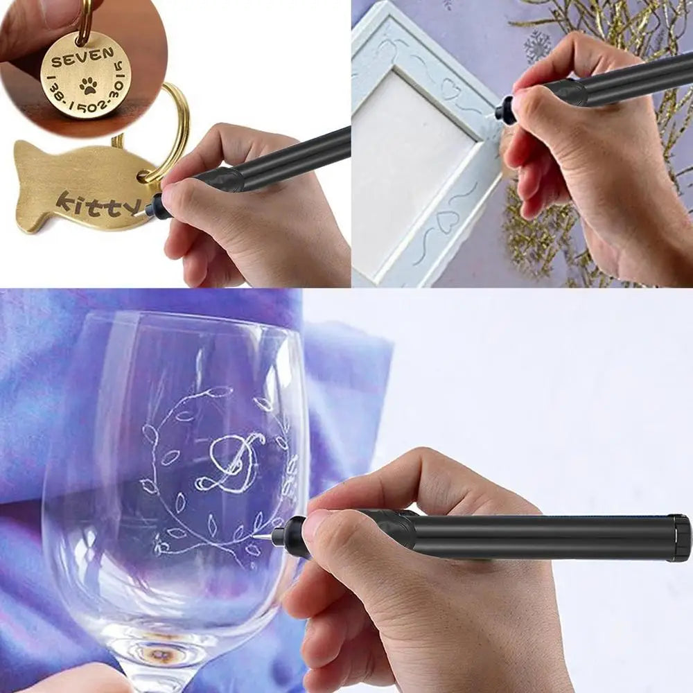 Metal Engraver Pen Small Engraving Machine Small Beginner Friendly Cordless Rotary Tool Battery-Operated For Woodworking