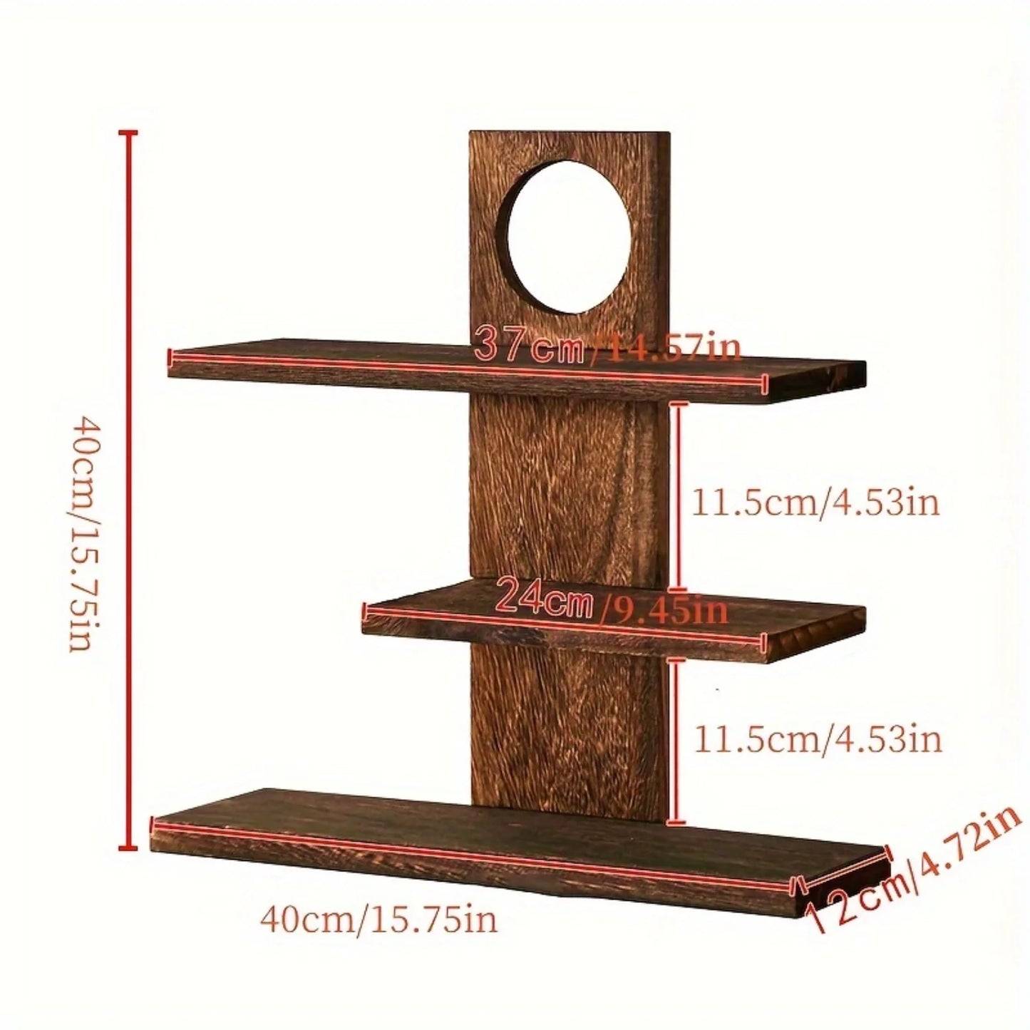 Desktop Display Stand, Wooden Tea Set Rack for Living Room Bedroom Decor & Organization.
