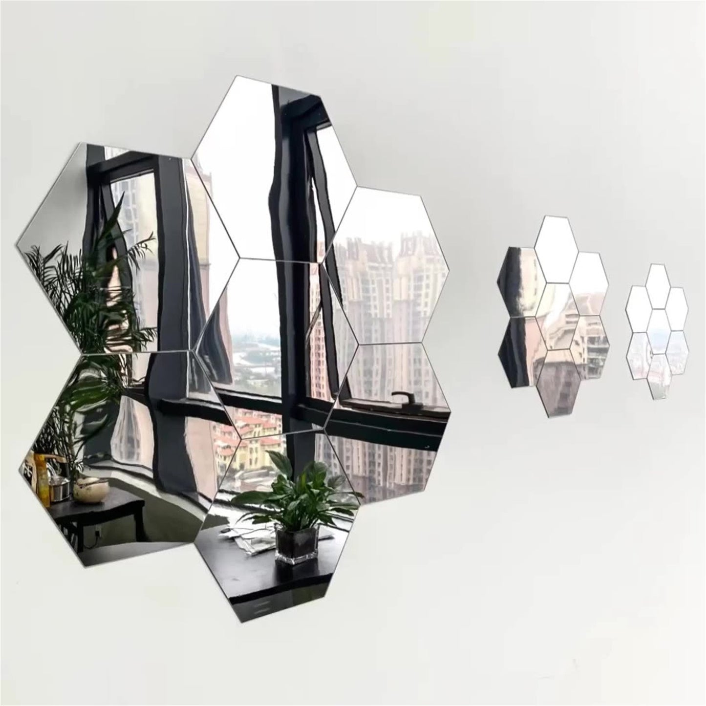 Hexagon Mirror Environmental Protection Acrylic Wall Sticker Background Wall Decoration Mirror Sticker home decor Accessories