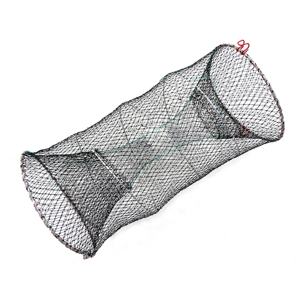 Foldable Fishing Cast Net Crab Trap Fish Cages Fish Loach Crayfish Shrimp Net Automatic Retractable Shrimp Trap