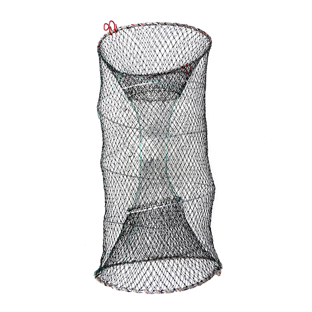 Foldable Fishing Cast Net Crab Trap Fish Cages Fish Loach Crayfish Shrimp Net Automatic Retractable Shrimp Trap