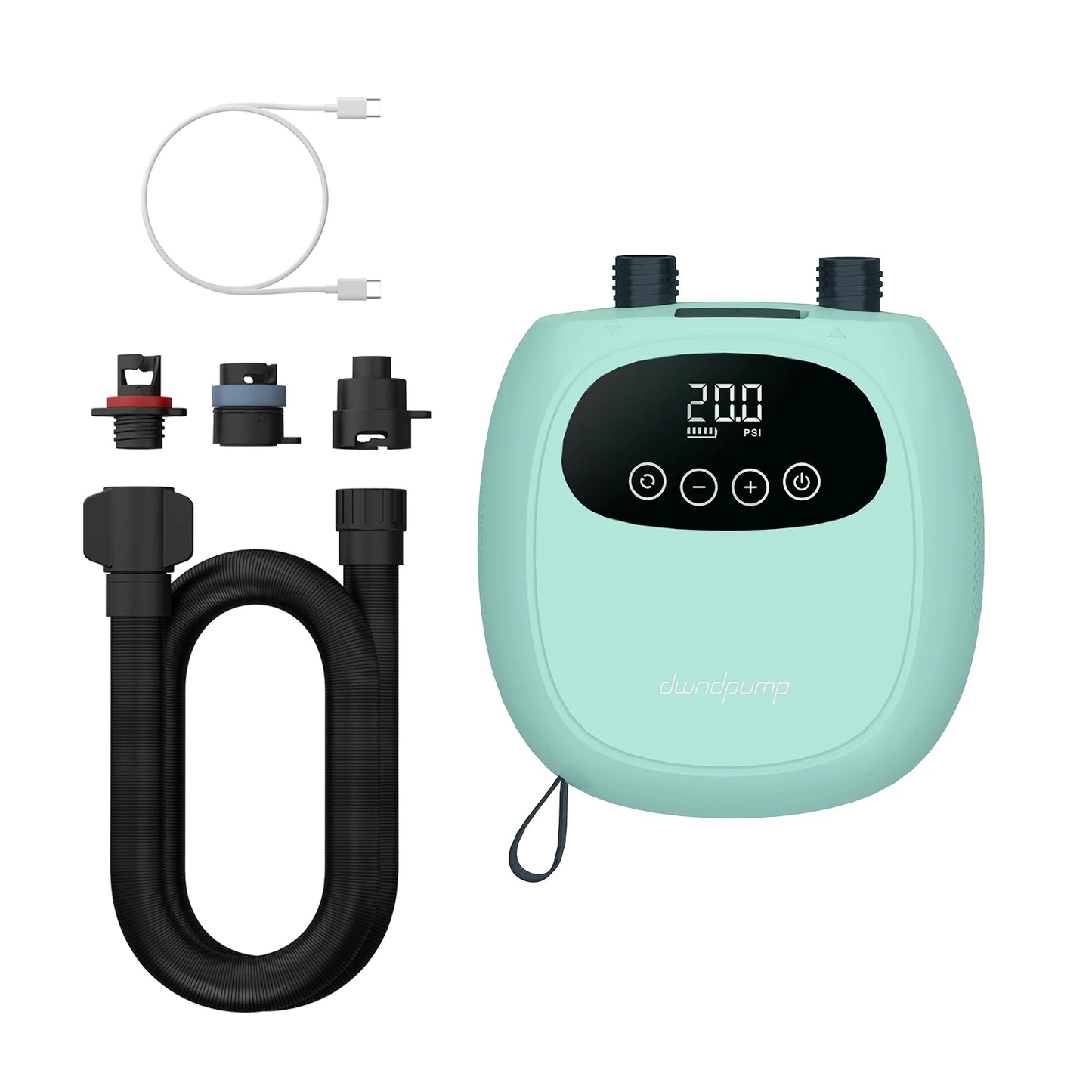 dwndpump Electric 20PSI SUP Pump 38.48Wh Battery Paddle Board Inflation Deflation for Kayak Boat Surfing Board Stand Up Paddle