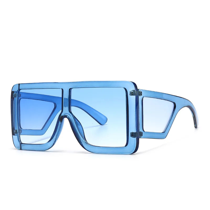 Oversized Square Sun Glasses Women Luxury Brand Desinger Blue Black Purple Shades 2022 Sunglasses For Women Gafas De Sol Mujer