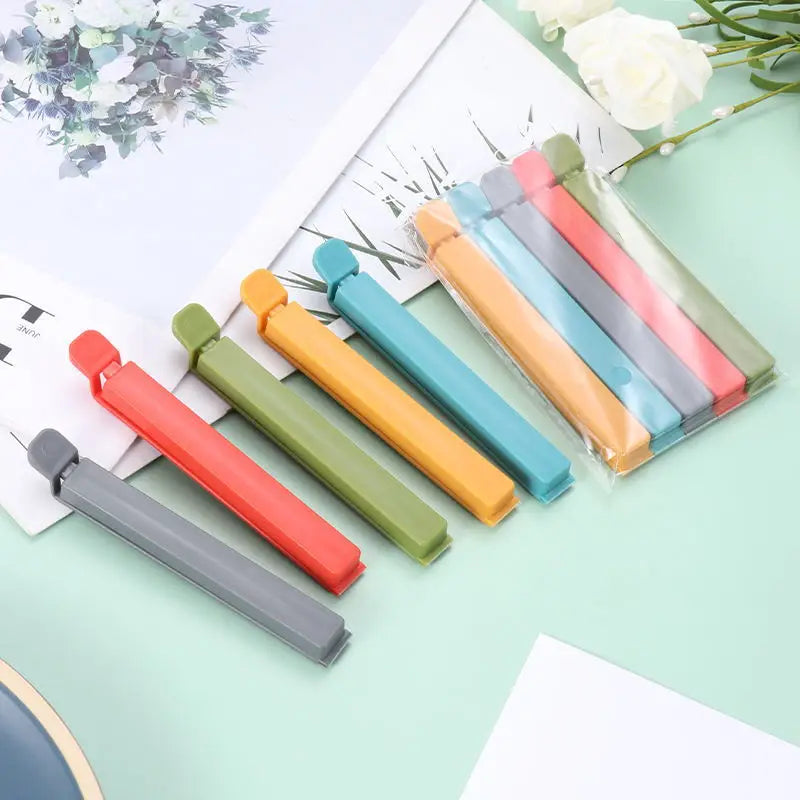 Snack Tea Bag Clip – PP Material, Moisture-Proof, Magnetic Design, Strong Grip, Dual Grooves