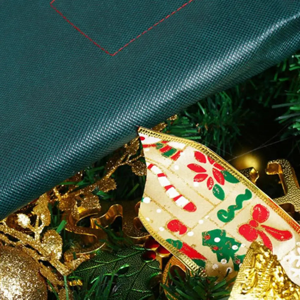 60Cm Christmas Wreath Storage Bag  with Thickened Oxford Cloth Seasonal Holiday Wreath Storage Container  with Handle and Zipper