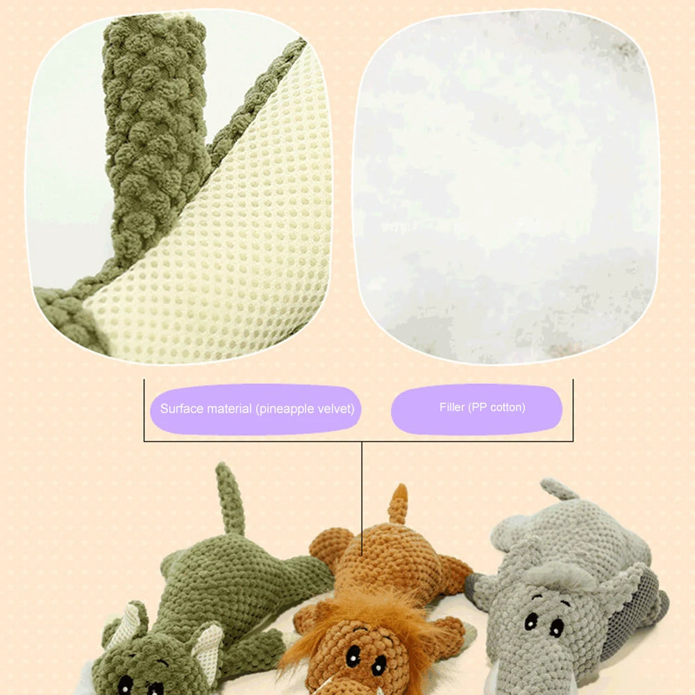 Pet Dog Toy Cute Plush Squeak Stuffed Toys Cartoon Puppy Dog Toy Puppy Teething Chewing Pet Dog Chew Squeak Toy Dog Accessories