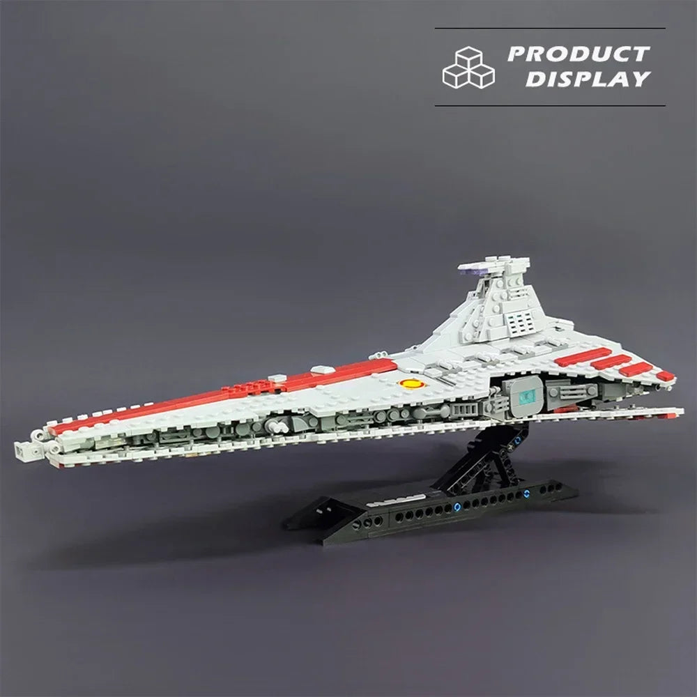 Planet War Interstellar Spaceship Combat Building Blocks Classic Movie Model Assembly Set Desktop 960PCS Puzzle Toy Gift For Kid