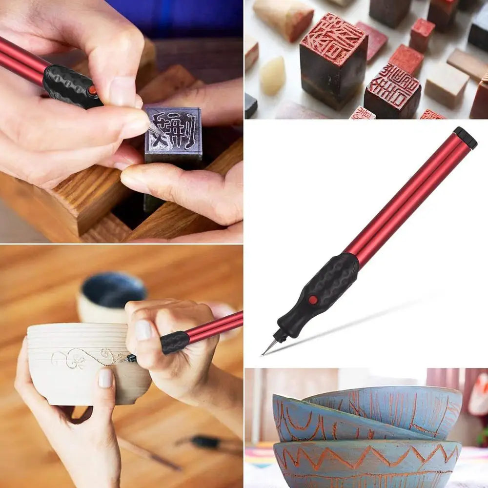 Metal Engraver Pen Small Engraving Machine Small Beginner Friendly Cordless Rotary Tool Battery-Operated For Woodworking