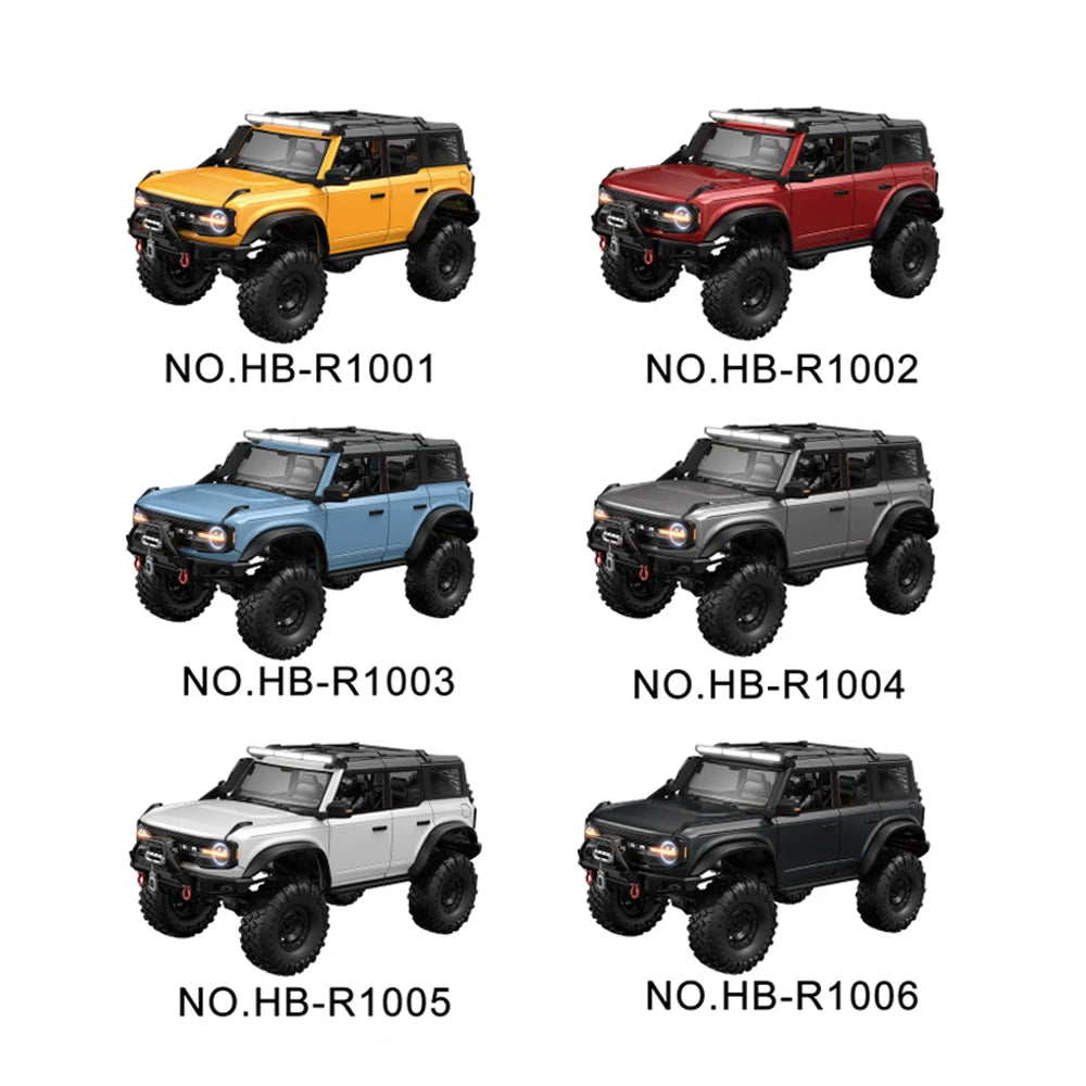 1/10 RC Crawler Upgrade HB Rc Model 4WD RTR with LED 2.4G Electric Remote Control Rock Off-road Vehicle for Adults US Shipping