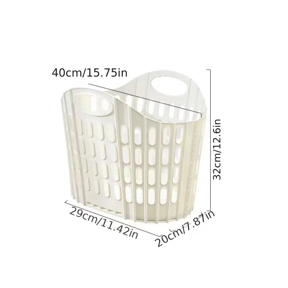 Modern Foldable Laundry Hamper High-capacity Portable Dirty Clothes Organizer Durable Laundry Basket for Home Bathroom