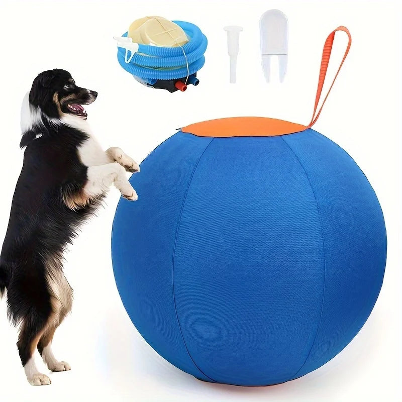 Inflatable Big Ball: Anti - Boredom Dog Toy for Golden Retrievers and More
