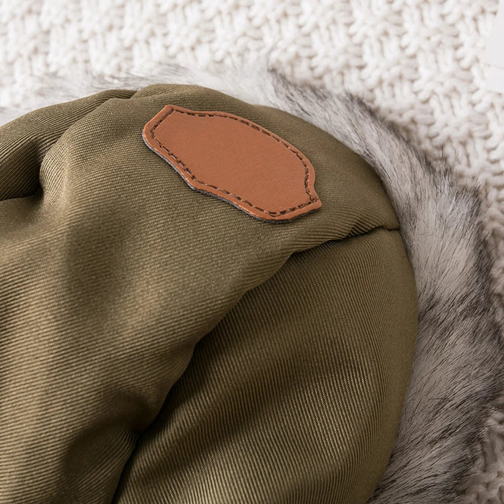 Winter Pet Dog Clothes Warm Dog Hooded Jacket Thicken Coat Jumpsuit for Small Dogs Pet Clothing For French Bulldog Puppy Outfits