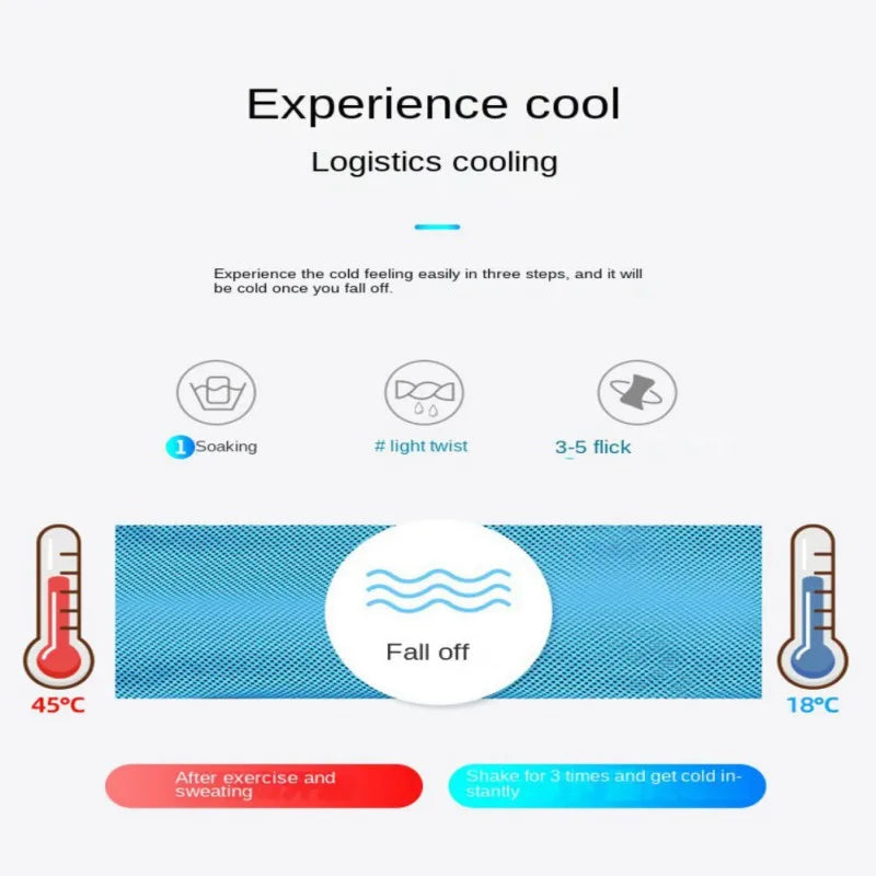 Cooling Towel for Neck Microfiber Cool Towel Soft Breathable Chilly Towel for Yoga Sports Golf Gym Camping Run Fitness Workout