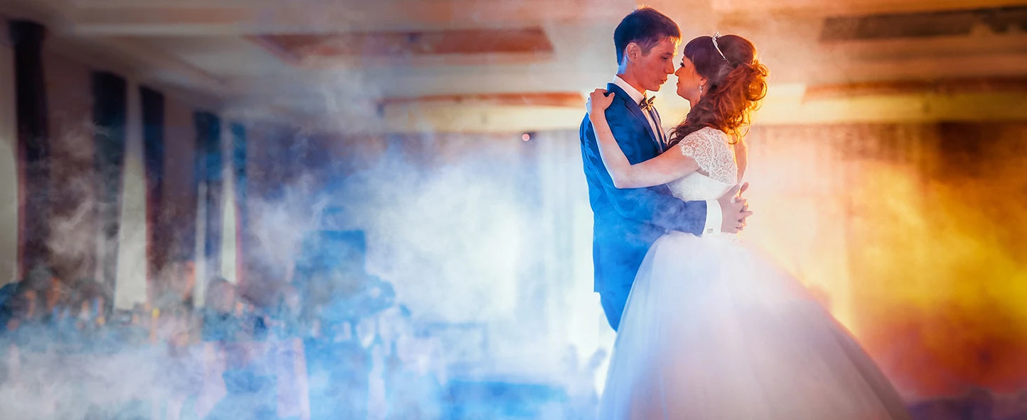 Fieryzeal 1200W Fog Machine RGB Stage Effect Smoke Machine 6LEDs Lighting Smoke Haze Generator Remote Fogger for DJ Disco Party