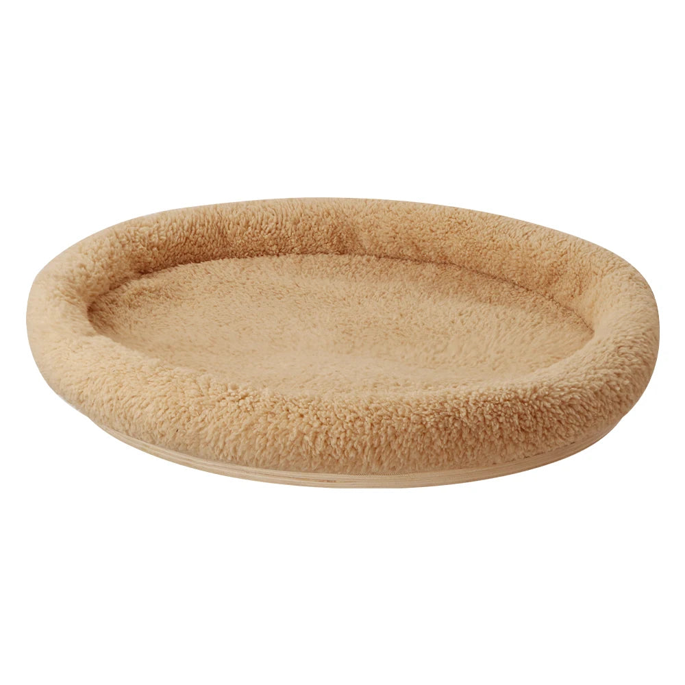 Cat Wall Mounted Solid Wooden Furniture Climbing Ladder and Cat Hammock with Scratching Post for Activity Indoor Cats Perches