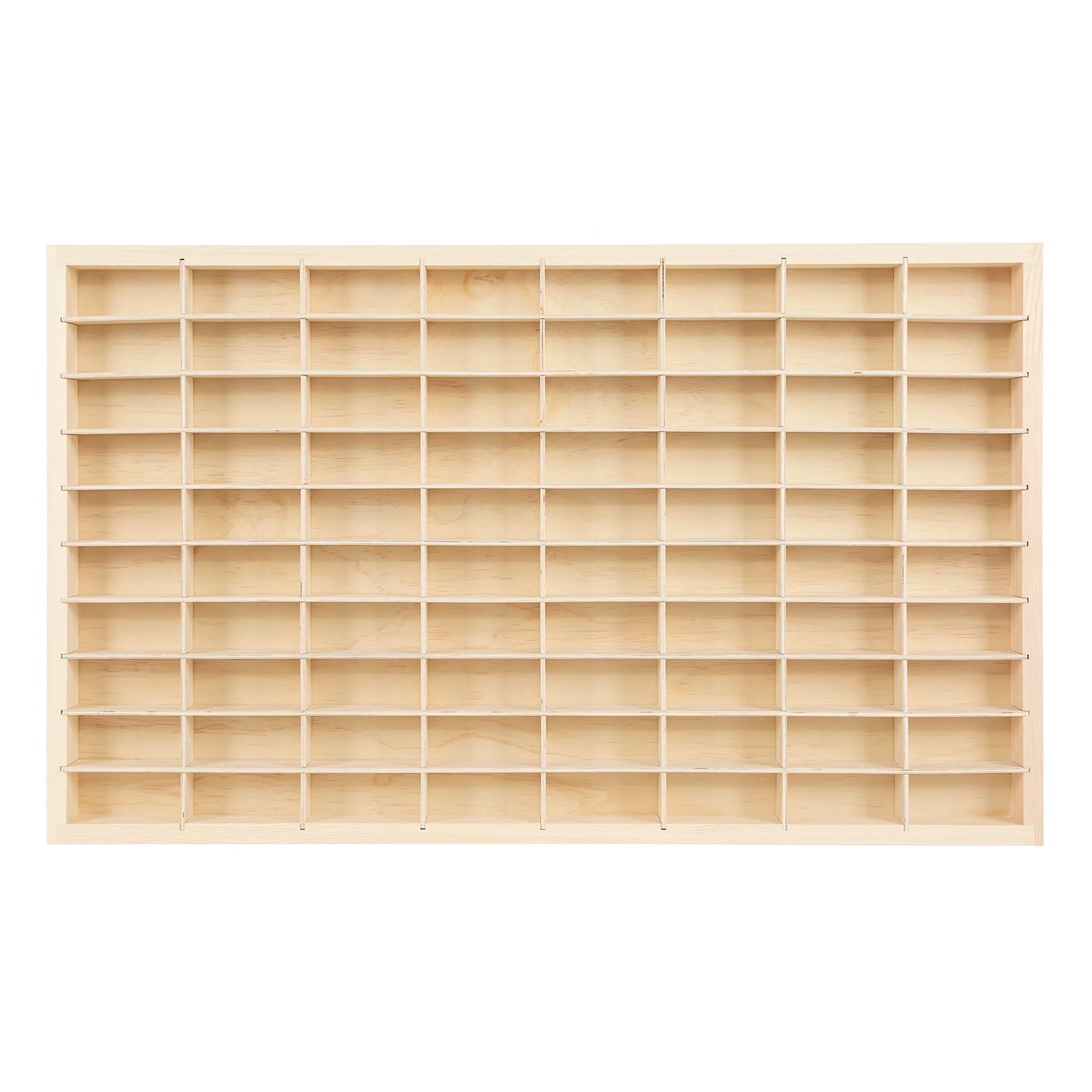 80 Grids for Hot Wheels Diecast Car Matchbox 1/64 Wood Display Shelf Toy Storage