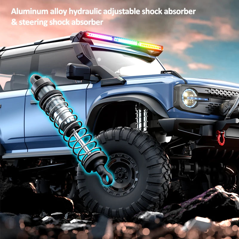 1/10 RC Crawler Upgrade HB Rc Model 4WD RTR with LED 2.4G Electric Remote Control Rock Off-road Vehicle for Adults US Shipping