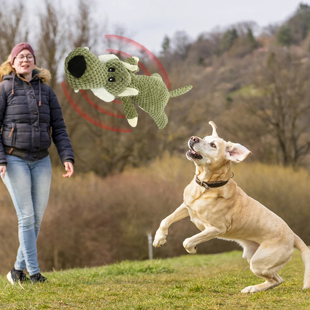 Pet Dog Toy Cute Plush Squeak Stuffed Toys Cartoon Puppy Dog Toy Puppy Teething Chewing Pet Dog Chew Squeak Toy Dog Accessories