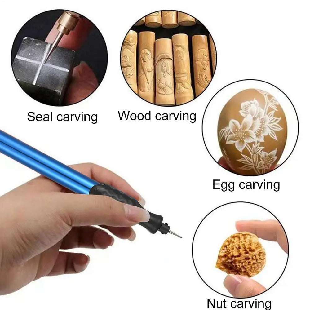 Metal Engraver Pen Small Engraving Machine Small Beginner Friendly Cordless Rotary Tool Battery-Operated For Woodworking