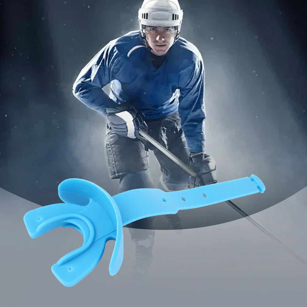 Rugby Football Mouth Guard Mouthguard With Lip Protection Outdoor Sports Double-decked Dental Protection Karate Boxing